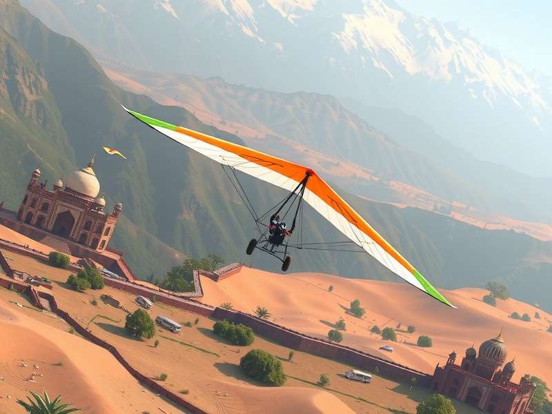 Glider Odyssey India Multiplayer Race in Rajasthan Desert